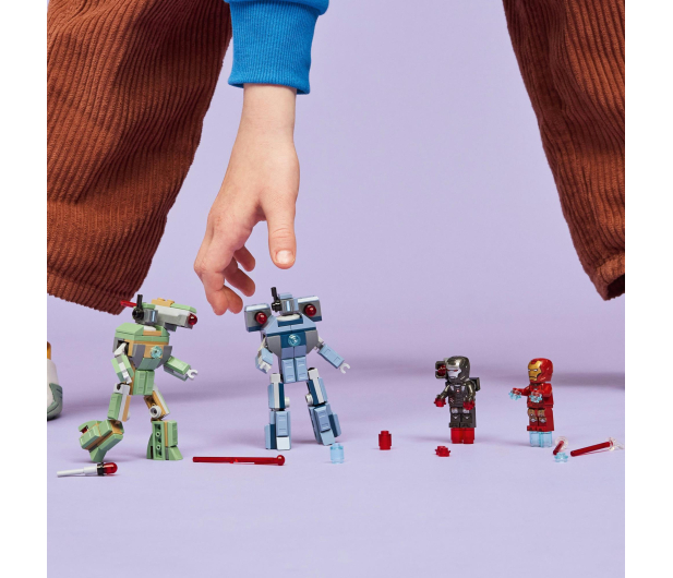 LEGO Super Heroes 76320 Iron Man i War Machine kontra drony Hammera - 1331726 - zdjęcie 4